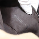 FENDI Zucca Canvas Mamma Baguette Shoulder Bag Beige Silver Auth 162335-12