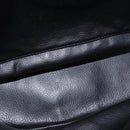 FENDI Macaroni Shoulder Bag Suede Black Gold Auth 162337-16