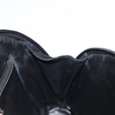 FENDI Macaroni Shoulder Bag Suede Black Gold Auth 162337-17