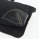 PRADA Schoudertas Nylon Zwart Zilver Auth 162342-8