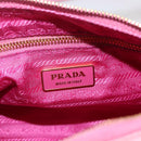 PRADA Shoulder Bag Nylon Pink Gold Auth 162345-20