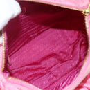 PRADA Shoulder Bag Nylon Pink Gold Auth 162345-11
