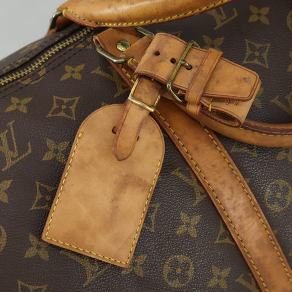 LOUIS VUITTON Monogram Keepall Bandouliere 55 Boston Bag M41414 LV Auth 162347
