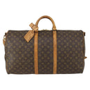LOUIS VUITTON Monogram Keepall Bandouliere 55 Boston Bag M41414 LV Auth 162347-2