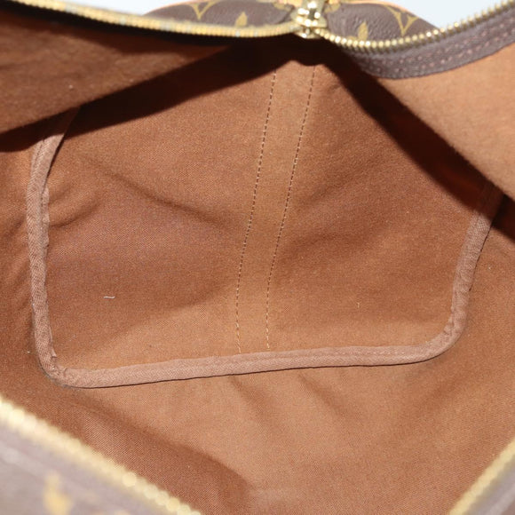 LOUIS VUITTON Monogram Keepall Bandouliere 55 Boston Bag M41414 LV Auth 162347
