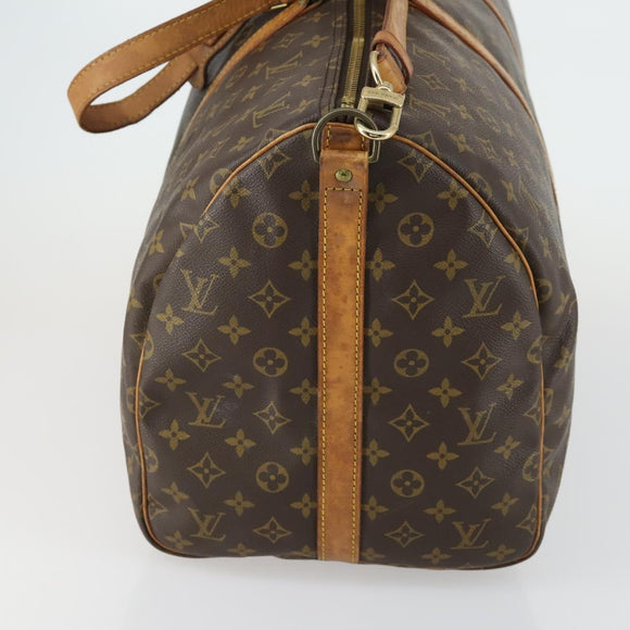 LOUIS VUITTON Monogram Keepall Bandouliere 55 Boston Bag M41414 LV Auth 162347