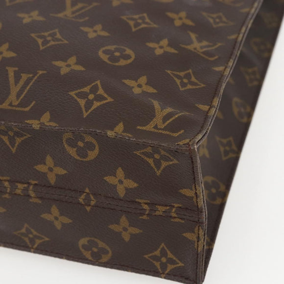 LOUIS VUITTON Monogram Sac Plat Hand Bag M51140 LV Auth 162353