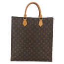 LOUIS VUITTON Monogram Sac Plat Hand Bag M51140 LV Auth 162353-2