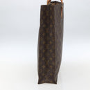 LOUIS VUITTON Monogram Sac Plat Hand Bag M51140 LV Auth 162353-4