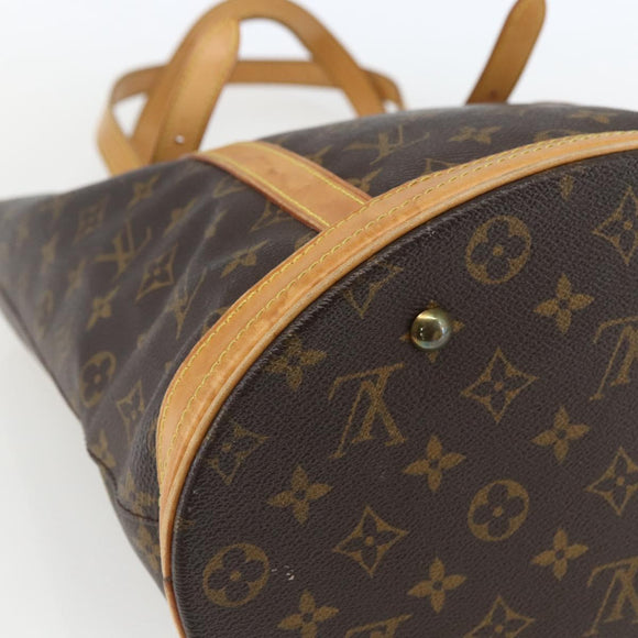 LOUIS VUITTON Monogram Bucket GM Shoulder Bag M42236 LV Auth 162356