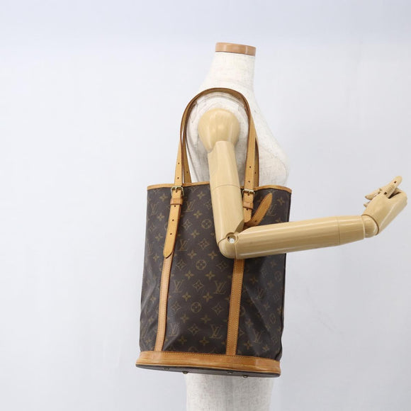 LOUIS VUITTON Monogram Bucket GM Shoulder Bag M42236 LV Auth 162356