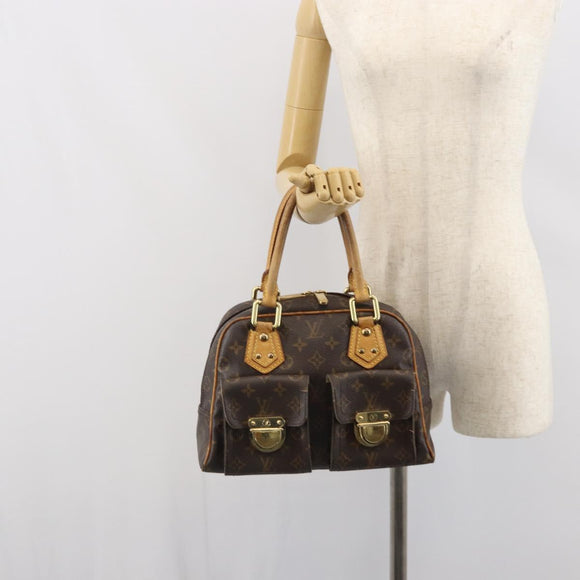 LOUIS VUITTON Monogram Manhattan PM Handtasche M40026 LV Auth 162359