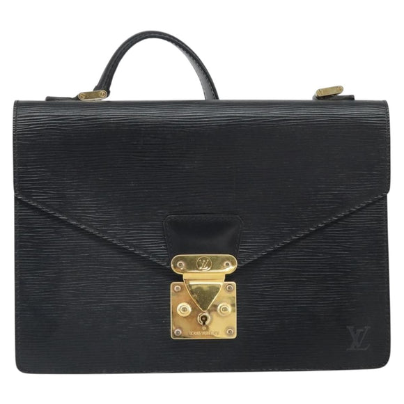 LOUIS VUITTON Epi Concorde Hand Bag Black M52132 LV Auth 162370