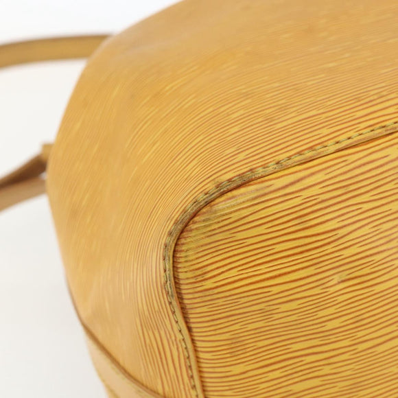 LOUIS VUITTON Epi Petit Noe Shoulder Bag Yellow M44109 LV Auth 162372