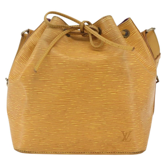 LOUIS VUITTON Epi Petit Noe Shoulder Bag Yellow M44109 LV Auth 162372