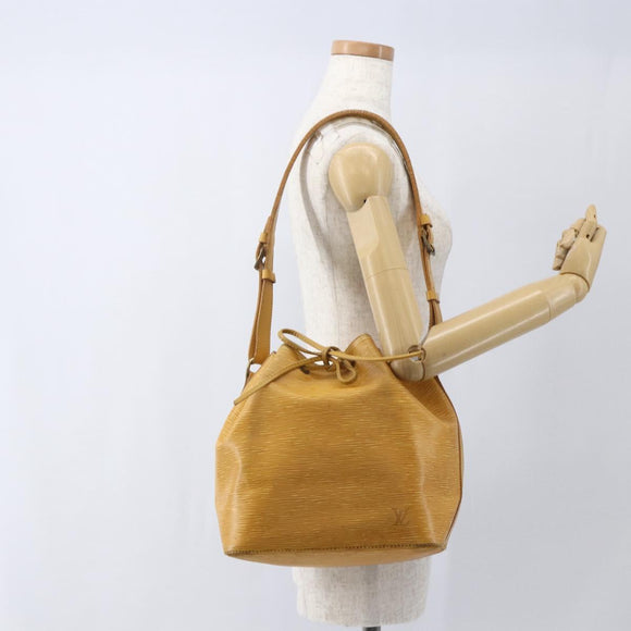 LOUIS VUITTON Epi Petit Noe Shoulder Bag Yellow M44109 LV Auth 162372