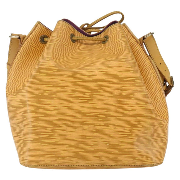 LOUIS VUITTON Epi Petit Noe Shoulder Bag Yellow M44109 LV Auth 162372