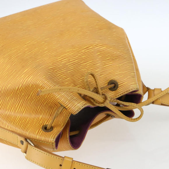 LOUIS VUITTON Epi Petit Noe Shoulder Bag Yellow M44109 LV Auth 162372