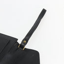 LOUIS VUITTON Epi Serie Dragonne Clutch Bag Black Noir M52612 LV Auth 162373-13