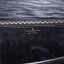 LOUIS VUITTON Epi Serie Dragonne Clutch Bag Black Noir M52612 LV Auth 162373-15