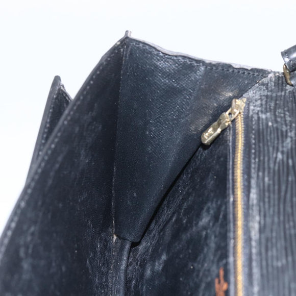 LOUIS VUITTON Epi Serie Dragonne Clutch Bag Black Noir M52612 LV Auth 162373