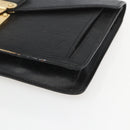 LOUIS VUITTON Epi Serie Dragonne Clutch Bag Black Noir M52612 LV Auth 162373-8