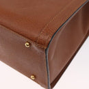 GUCCI Bamboo Tote Bag Leather Brown Gold 002 2853 0260 0 Auth 162377-13