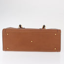 GUCCI Bamboo Tote Bag Leather Brown Gold 002 2853 0260 0 Auth 162377-9