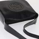 GUCCI Shoulder Bag Patent leather Black Auth 162378-6