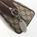 GUCCI GG Supreme Clutch Bag PVC Beige Silver 108801 Auth 162380-8