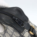 GUCCI GG Supreme Sherry Line Bag PVC Navy Gold Red 56 02 004 Auth 162384-14