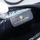 GUCCI GG Supreme Sherry Line Bag PVC Navy Gold Red 56 02 004 Auth 162384-15