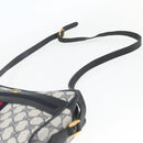 GUCCI GG Supreme Sherry Line Bag PVC Navy Gold Red 56 02 004 Auth 162384-8