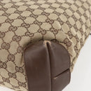 GUCCI GG Canvas Tote Bag Beige Silver 28892 Auth 162386-12