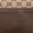 GUCCI GG Canvas Tote Bag Beige Silver 28892 Auth 162386-14