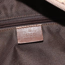GUCCI GG Canvas Tote Bag Beige Silver 28892 Auth 162386-16
