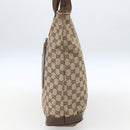 GUCCI GG Canvas Tote Bag Beige Silver 28892 Auth 162386-5