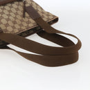 GUCCI GG Canvas Tote Bag Beige Silver 28892 Auth 162386-7