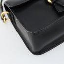 GUCCI Web Sherry Line Shoulder Bag Leather Black Red 007 1274 0230 Auth 162391V-9