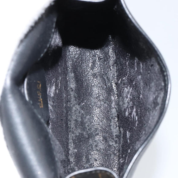 GUCCI Web Sherry Line Shoulder Bag Leather Black Red 007 1274 0230 Auth 162391V