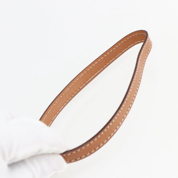 CELINE Macadam Canvas Clutch Bag PVC Leather Brown Gold Auth 162398