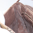 Burberry Nova Check Umhängetasche PVC Beige Gold Auth 162400-21