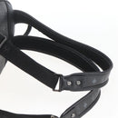 MCM Vicetos Logogram Backpack PVC Black Silver Auth 162406-10