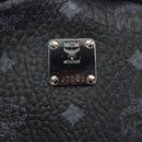 MCM Vicetos Logogram Backpack PVC Black Silver Auth 162406-17