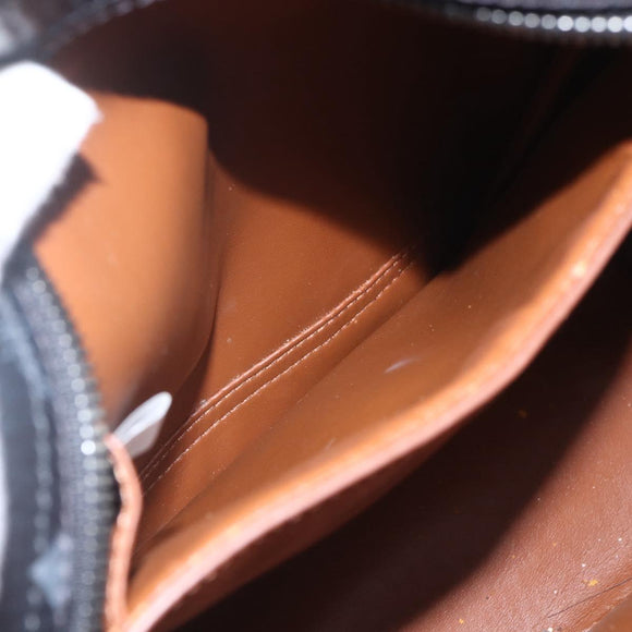 MCM Vicetos Logogram Backpack PVC Black Silver Auth 162406