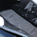 Salvatore Ferragamo Gancini Hand Bag Leather Navy Gold Auth 162408-22