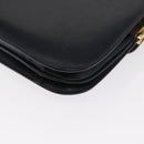 CELINE Horse Carriage Schultertasche Leder Marinegold Auth 162409-16