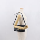 CELINE Horse Carriage Schultertasche Leder Marinegold Auth 162409-22