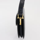 CELINE Horse Carriage Schultertasche Leder Marinegold Auth 162409-3