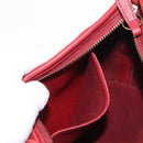 Coach Shoulder Bag Leather Red Gold Auth 162414-20